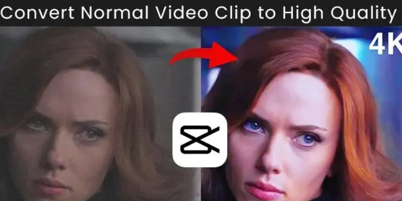convert low-quality video to HD Quality in CapCut?