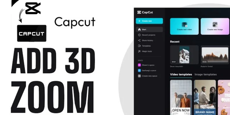 3D Zoom CapCut Templates